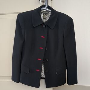 Vintage Episode black 100% wool jacket
